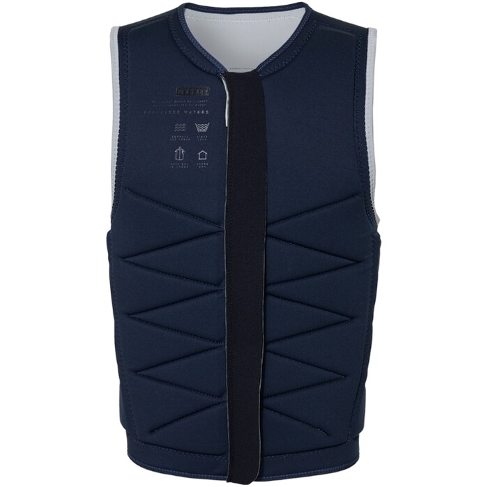 2024 Mystic Männer Outlaw Front Zip Wake Impact Vest 35005.240226 - Off White